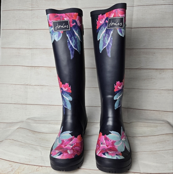 Joules Waterproof Rain Boots Women 9 - Picture 2 of 9